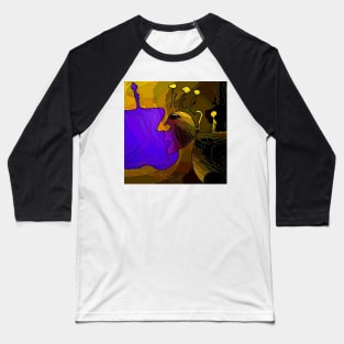 Purple Bag lady Baseball T-Shirt